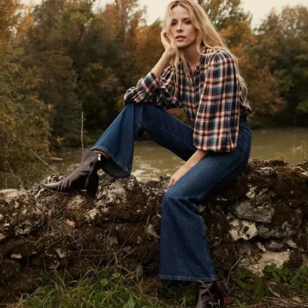 DÔEN Harlow Blouse in Belleville Plaid | XS - Picture 3 of 12